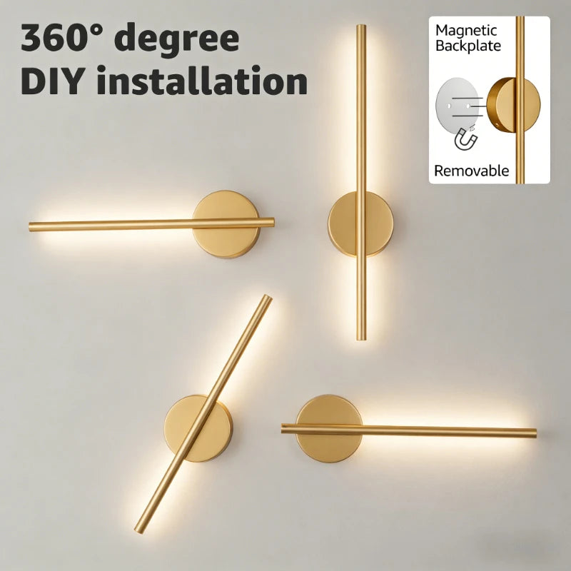 Battery Operated Wall Sconce Wireless LED Light 5v  with Remote Control USB Rechargeable Wall Lights for Bedroom Living Room