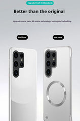 Thin Frameless Ultra Thin Magnetic Phone Case for Samsung Galaxy S25 Ultra S25 S24 S23 S22 Plus PC Hard Protective Cooling Cover