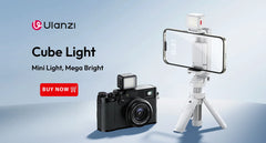 Ulanzi MA38 Mobile Phone Photography Stand Selfie Stick Double Magnetic Overhead Tripod for Samsung Xiaomi Huawei iPhone Vivo