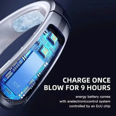 Xiaomi 8000mAh USB Hanging Neck Fan Portable Bladeless Mini Rechargeable Mute LED Digital Display Electric Air Cooler Handheld