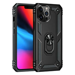 Shockproof Armor Bumper Case For iPhone 15 16 14 13 12 11 Pro MAX Plus XR XS Max X 7 8 Finger Holder Magnetic Metal Ring Cover
