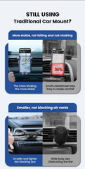 Universal Gravity Car Phone Holder Air Vent Mount Mobile Support for iPhone 13/12 Xiaomi - Automotive GPS Stand