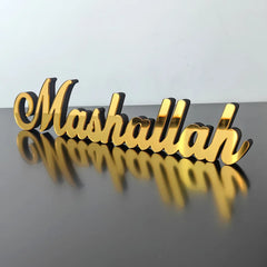 Ramadan Bismillah Acrylic Wooden Ornament Eid Mubarak Home Decoration Islamic Muslim Party Supplies Alhamdulillah Mashallah 2025