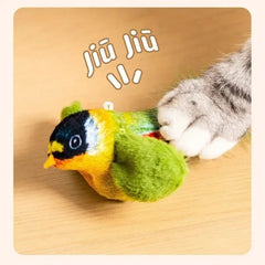 Bird Interactive Cat Toys Electric Sounding Birds Cat Chew Bite Plush Toys Cat Supplies Pet Shop