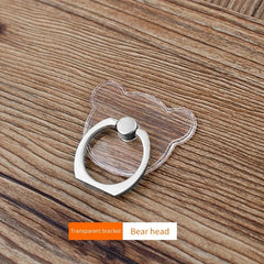 Universal Stent Mobile Phone Holder Stand Finger Ring Magnetic For Cute Cell Smart Phone Transparent Holder for iPhone Samsung