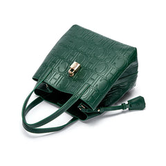 Classic Simple Solid Color Women's New 2024 Large Capacity Handbag Letter Element Women's Handbag