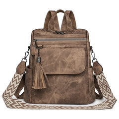 Ladies Daypacks Fashion Backpacks Women Big Travel Bagpack Large School Bags for Girls Solid Color Leather Rucksacks Female