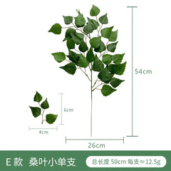 Fake Plant Home Living Room Decor Simulation Green Eucalyptus Leaves Jungle Arrangement Flower Arrangement Accessories