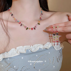 18K Gold Plated Crystal Zircon Necklace for Women – Luxury Jewelry