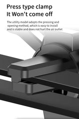 Universal Gravity Car Phone Holder Air Vent Clip Mount Auto Cell Phone Stand GPS Mobile Phone Support For iPhone Samsung Android