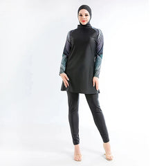 3PCS/Set Plus Size Burkini Muslim Swimwear Swimsuit Women Hijab Swimwear Islamic Swimsuit Bathing Suit Women