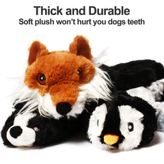 Funny Simulated Animal No Stuffing Dog Toy with Squeakers Durable Stuffingless Plush Squeaky Dog Chew Toy Crinkle Pet Squeak Toy Pet Shop