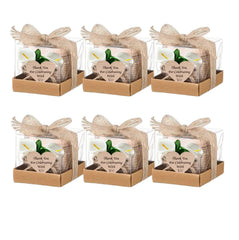 6/12/24PCS Guest Gift Candle for Wedding Wooden Tealight Candle Holders Bridal Shower Thank You Gifts for Baby Shower Home Decor