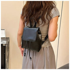 Fashion PU Leather Backpack for Women – Vintage Travel & School Bag