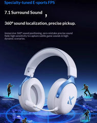 MCHOSE V9 Pro Headset with Microphone Three Mode Bluetooth Wireless Computer PC Gamer Headphones Accessories V9 Pro MCHOSE