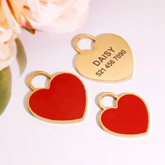 Personalized Dog Cat ID Tag Bling Rhinestone Puppy Kitten Name Tags Anti-lost Pet Collar Accessories Free Engraved Pet Products