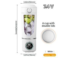 New Portable Juice Maker Blender for Shakes Smoothies 700ML Multiple Colors 12-Blades Fast Mixing 2 In 1 Blender Bottle Juicer