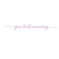 You Look Amazing Mirror Decal Vinyl Decal Bathroom Decor Inspire Motivational Quote Sticker Fitting Room Bedroom Decoration