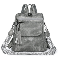 Ladies Daypacks Fashion Backpacks Women Big Travel Bagpack Large School Bags for Girls Solid Color Leather Rucksacks Female