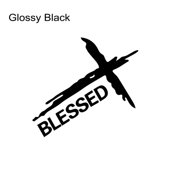 Car Sticker Creative Jesus Blessed Graphics Decor Decal Auto Tuning Accessories for Van RV Motorhome Caravan Cargo Minibus MPV