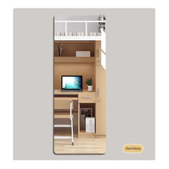 Self Adhesive Acrylic Mirror Wall Sticker HD Full Length Reflective Mirror Sheet for Bedroom Closet Home Wall Decoration Use