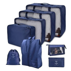 8PCS/Set Organizer Bags Luggage Suitcase Organizer Waterproof Wash Bag Clothes Storage for Travel Organizer Bags Accessories
