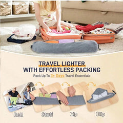 1 hooded travel pillow with storage bag - soft, fillable neck pad suitable for airplane travel, car travel, clothing styling des
