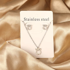 2PCS Stainless Steel Love Heart Pendant Necklaces – No Fade Jewelry Shipping Gold Color