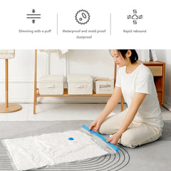 4PCS Reusable Vacuum Storage Bags – Space Saving Organizer