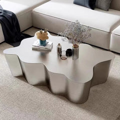 Metal Industrial Coffee Table Aesthetic Unique Minimalist Designer Side Table Modern Luxury Mesa Auxiliar Postmodern Living Room Furniture