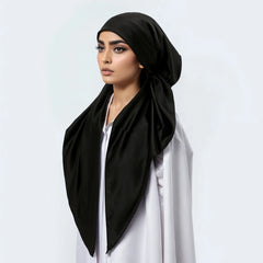 New Muslim Instant Hijab Scarf Print Turban Thick Hair Bonnet Night Cap Turban For Sleeping Elastic Hair Satin Bonnet For Sleep