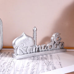 1PC, resin-made antique gold and silver Islamic ramadan decorative item, suitable for gift-giving during Ramadan and Eid al-Adha