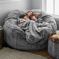 Soft Warm 180*90cm Fur Giant Removable Washable Bean Bag Bed Cover Comfortable Living Room Furniture Lazy Corner Sofa
 Coat