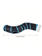 Cat Tunnel Tube Kitty Tunnel Bored Cat Pet Toys Peek Hole Toy Interactive for Indoor Cats Exercise Fun Reduce Anxiety Durable Pet Shop
