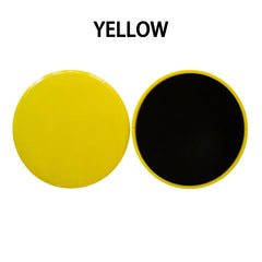 2pcs Solid Color Yoga Sliding Discs, Yoga Fitness Foot Sliding Pads, Workout Equipment For Abdominal Core Training, Body Shaping