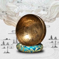 Nepal Full Moon Singing Bowl Mallet Cushion Sound Bowl Set Copper Music Therapy Sontherapy Sound Healing Meditation Instrument