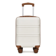 Kono 15 Inch ABS+PC Hard Shell ,Removable Wheels+Lightweight, Ryanair Approved Cabin Trolley, 40x30x20 Under Seat Hand Luggage