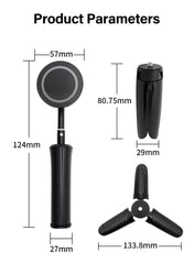 Magnetic Mini Tripod for Phone Tablet Foldable Desk Magnetic Phone Stand Detachable Cell Phone Tripod Hands Free Holder For Vlog