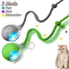 2PCS Smart Cat Rolling Ball Toys – Rechargeable Mouse Imitation Pet Shop