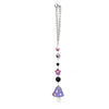 1Pcs Mushroom Car Hanging Ornament with Evil Eye Charms Black Red Mushroom Evil Eye Car Mirror Hanging Accessories - PURPLE