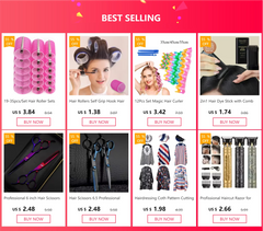 Hair Rollers Self Grip Hook Hair Curlers Heatless Roller Salon Dressing Curlers Jumbo Size Sticky Hair Styling Tools