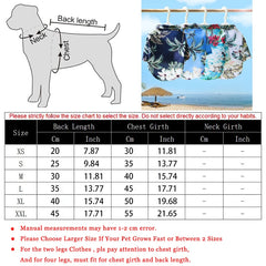 Hawaiian Beach Style Dog T-Shirts Thin Breathable Summer Dog Clothes for Small Dogs Puppy Pet Cat Vest Pet Shop
 Pet Clothing