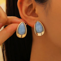 Elegant Dripping Oil Earrings – Luxury Women’s Fashion Jewelry