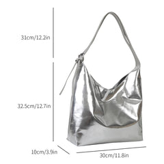 Luxury PU Leather Top Handle Tote Bag for Women
