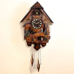 Classic Vintage Cuckoo Clock Retro Wood Unusual Creative Wall Clock With Pendulum Customize Reloj Digital Pared Household Goods