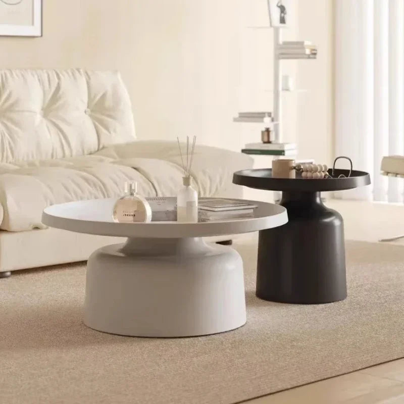 Hot Sale Nordic Coffee Table, Creative Round Living Room Table, High-end Light Luxury Side Desk, Modern Simple Living Room Furniture