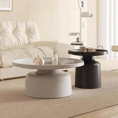 Hot Sale Nordic Coffee Table, Creative Round Living Room Table, High-end Light Luxury Side Desk, Modern Simple Living Room Furniture