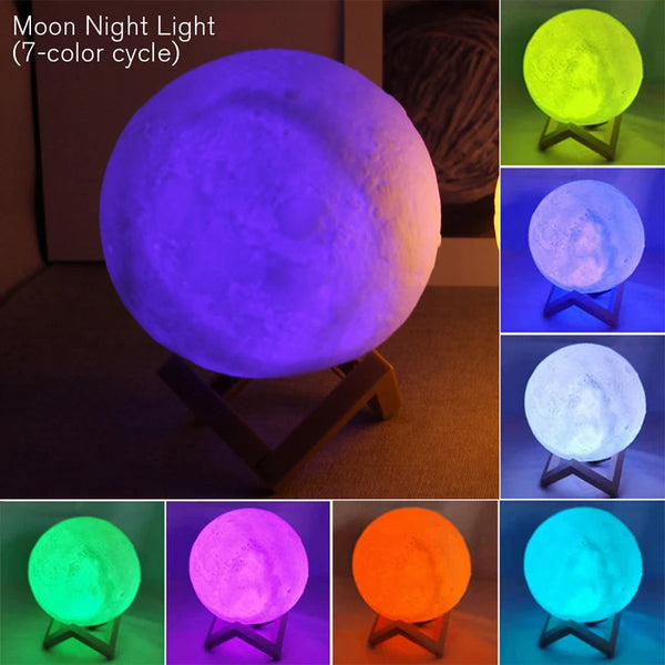 Book Light LED Moon Light Galaxy Light, Moon Night Light, Girl, Boy, Child Birthday Gift, Bedroom Decoration Indoor lighting Home Decor Lamp