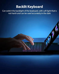 360 Degree Magic Keyboard Case For iPad Air13 11 2024 M2 Pro12.9 11 iPad 10.5 10.2 7/8/9 10th Air4 5 10.9 Backlit Keyboard Funda
