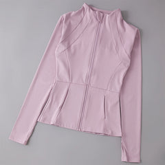 Yoga Clothes Windbreaker Sportswear Woman Running Long Sleeve Sweatshirt Sports Jackets Top Women Workout Tops Activewear